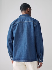 Lacoste Woven Denim Overshirt - Image 2 of 6