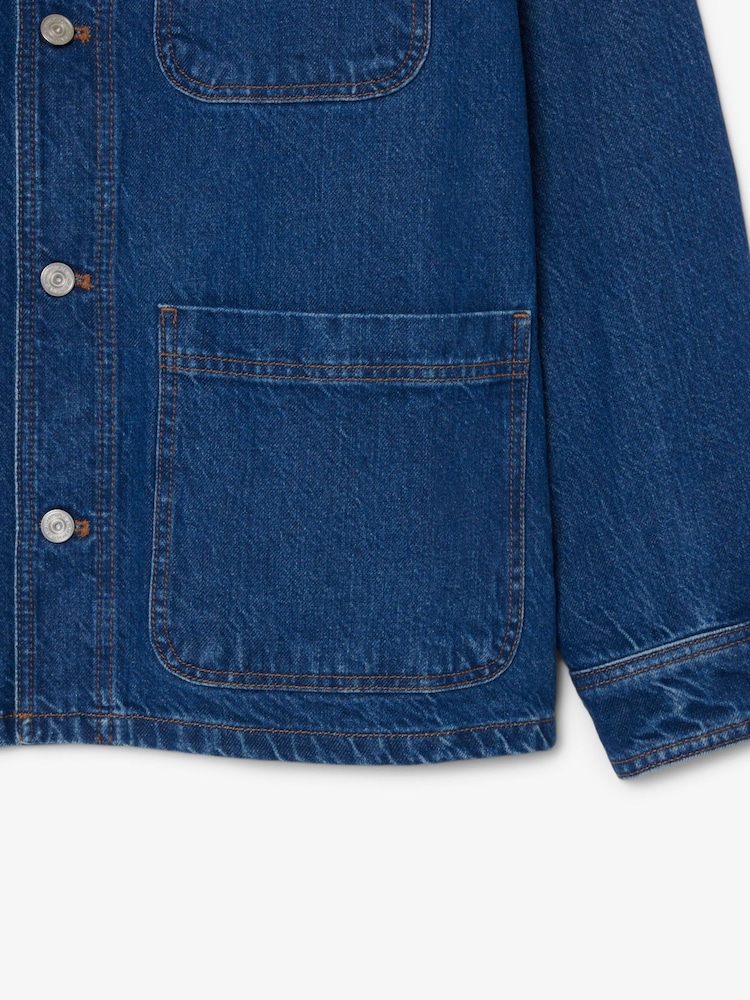 Lacoste Woven Denim Overshirt - Image 6 of 6