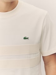 Lacoste Classic Fit Heavy Jersey Mesh Insert T-Shirt - Image 5 of 8