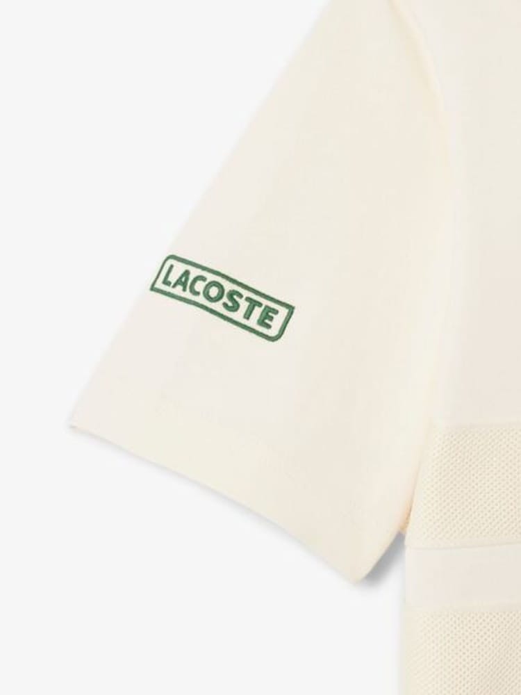 Lacoste Classic Fit Heavy Jersey Mesh Insert T-Shirt - Image 8 of 8