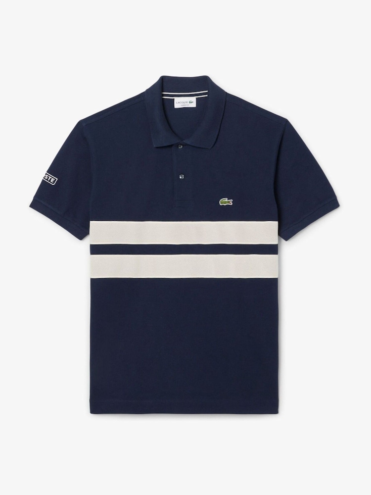 Lacoste Classic Fit Mesh Insert Polo Shirt - Image 1 of 4