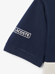 Lacoste Classic Fit Mesh Insert Polo Shirt - Image 4 of 4