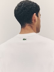 Bela - Lacoste majica iz džersija klasičnega kroja z vezenino in potiskom - Slika 6 iz 7