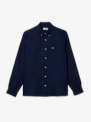 Camisa de lino de corte estándar de Lacoste - Imagen 5 de 7