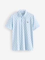 Футболка-поло классического кроя с принтом и УФ-защитой Lacoste Golf - Изображение 4 из 5