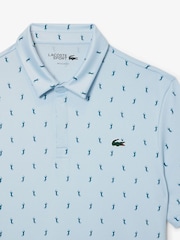 Футболка-поло классического кроя с принтом и УФ-защитой Lacoste Golf - Изображение 5 из 5