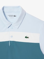 Синий - Lacoste футболка-поло классического кроя с УФ-защитой Golf - Изображение 6 из 6