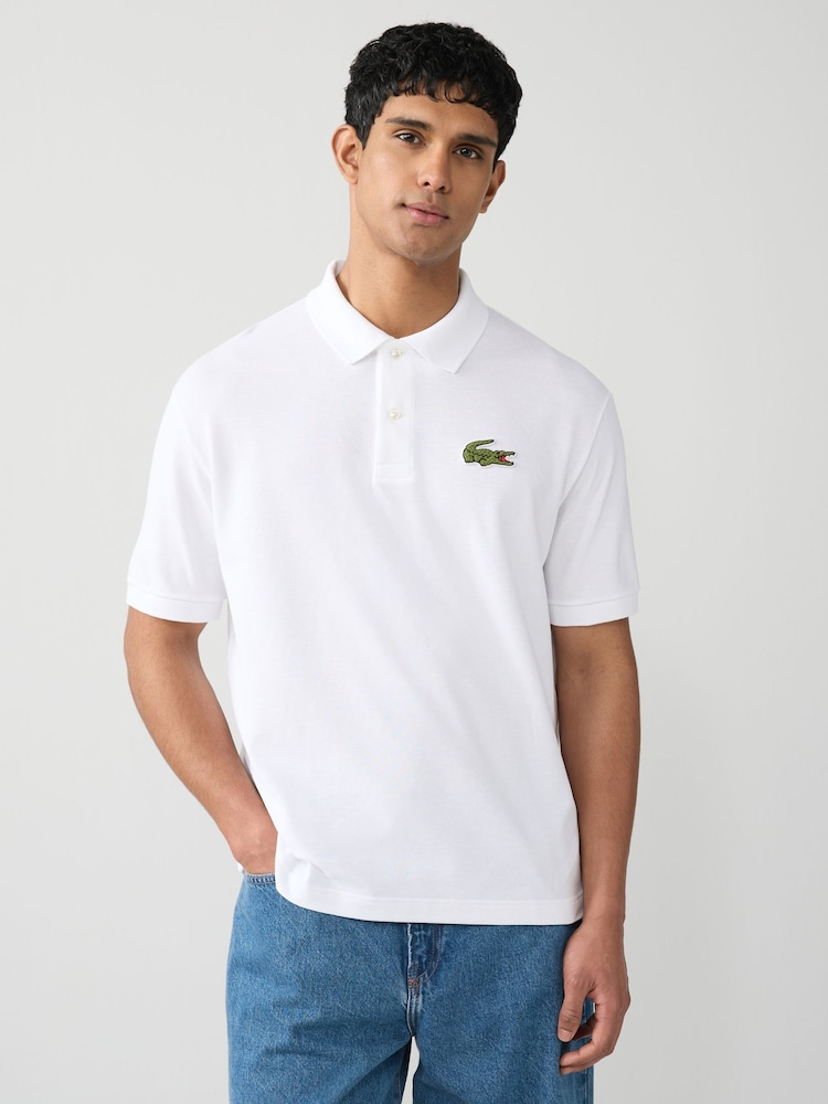 Lacoste Cotton Piqué Badge Polo Shirt - Image 1 of 6