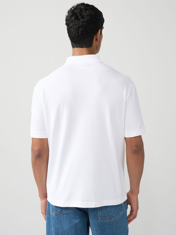 Lacoste Cotton Piqué Badge Polo Shirt - Image 2 of 6