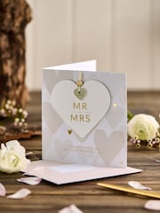 Natural Mr and Mrs Est 2025 Keepsake Card - Image 1 of 4