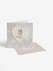 Natural Mr and Mrs Est 2025 Keepsake Card - Image 4 of 4