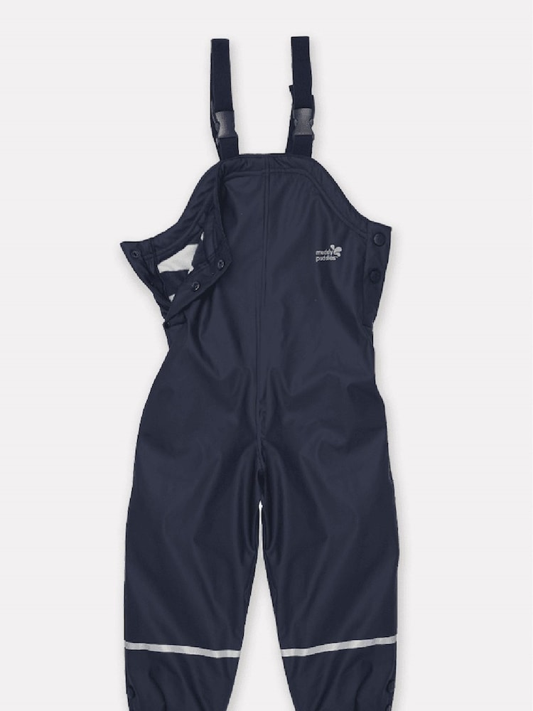 Muddy Puddles Navy Blue Muddy Puddles Waterproof Insulated Puddleflex Dungarees - Image 2 of 3