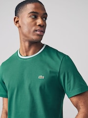 Grün - Lacoste Piqué-T-Shirt in normaler Passform, Petite - Bild 3 von 5