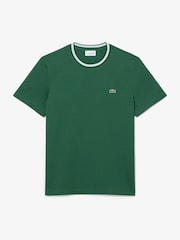 Grün - Lacoste Piqué-T-Shirt in normaler Passform, Petite - Bild 4 von 5