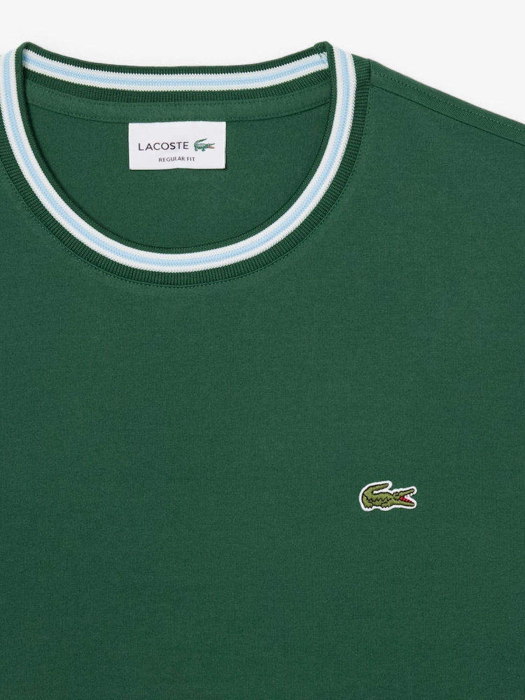 Grün - Lacoste Piqué-T-Shirt in normaler Passform, Petite - Bild 5 von 5