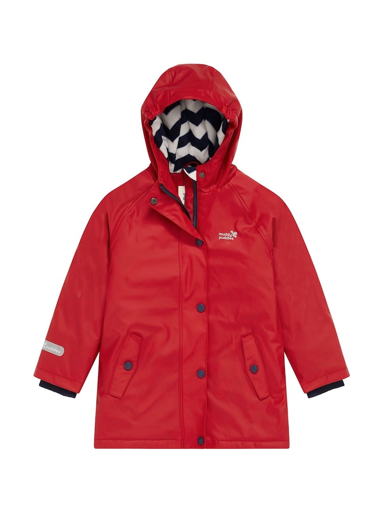 Muddy Puddles Red Muddy Puddles Waterproof Insulated Puddleflex Jacket - Image 2 of 3