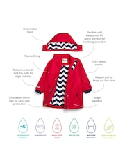 Muddy Puddles Red Muddy Puddles Waterproof Insulated Puddleflex Jacket - Image 3 of 3