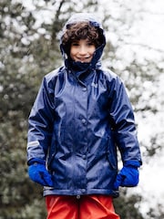Muddy Puddles Navy Blue Muddy Puddles Waterproof Insulated Puddleflex Jacket - Image 2 of 4