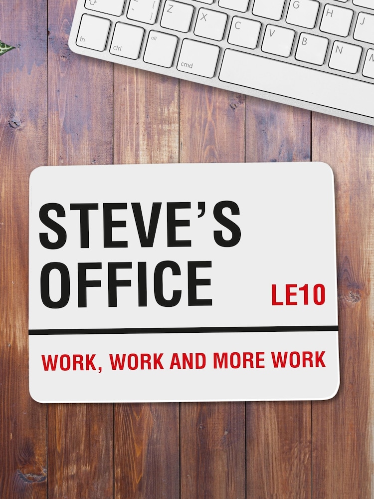 Loveabode Personalised Mouse White Mat - Image 1 of 4
