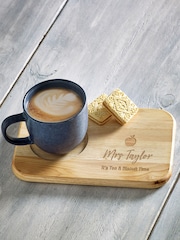 Loveabode Personalised Teachers Drinks and Treats Serving Board - Image 1 of 4
