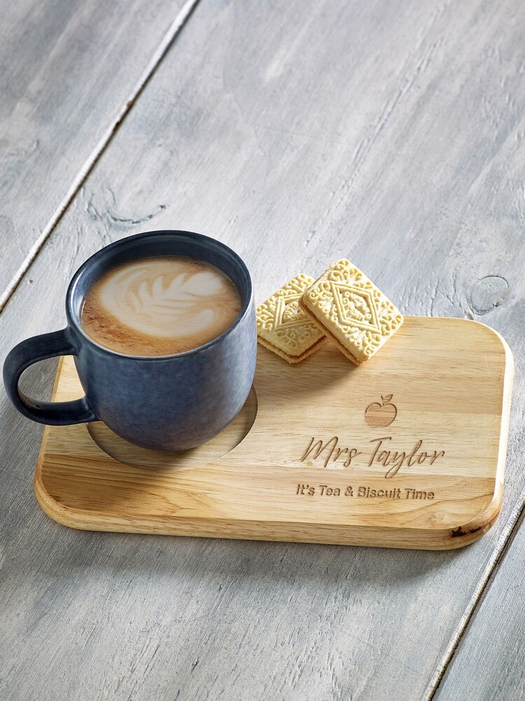 Loveabode Personalised Teachers Drinks and Treats Serving Board - Image 1 of 4 Loveabode Personalised Teachers Drinks and Treats Serving Board - Image 1 of 4