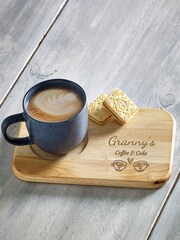Loveabode Natural Personalised Cups And Heart Serving Board - Image 1 of 3