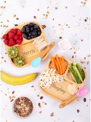 Loveabode Personalised Babys Suction Plate with matching Spoon & Fork - Image 1 of 3