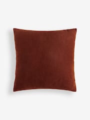 Orange 43 x 43cm Haze Velvet Stripe Cushion - Image 4 of 5