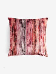 Fuchsia Pink 59 x 59cm Haze Velvet Stripe Cushion - Image 3 of 5