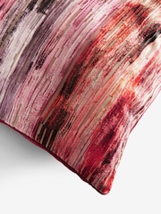Fuchsia Pink 59 x 59cm Haze Velvet Stripe Cushion - Image 5 of 5