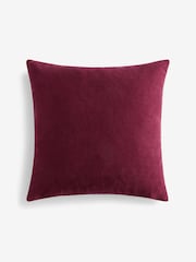Fuchsia Pink 43 x 43cm Haze Velvet Stripe Cushion - Image 4 of 5