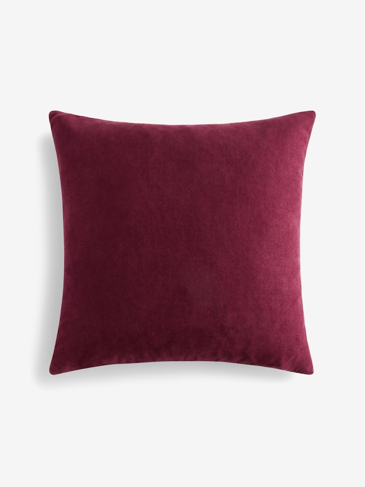Fuchsia Pink 43 x 43cm Haze Velvet Stripe Cushion - Image 4 of 5