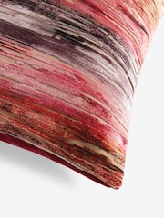 Fuchsia Pink 43 x 43cm Haze Velvet Stripe Cushion - Image 5 of 5