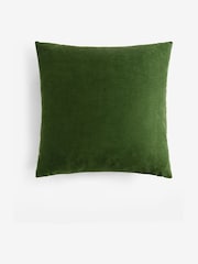 Green 59 x 59cm Haze Velvet Stripe Cushion - Image 4 of 5