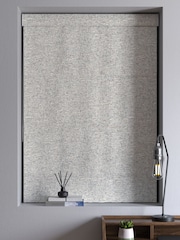 Black/White Cross-Hatch Textured Made to Measure Roman Blind - Image 5 of 6