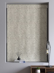 Grey Textured Maze Jacquard Made to Measure Roman Blinds - Image 2 of 6