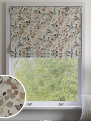 Metallic Bronze Floral Jacquard Made to Measure Roman Blinds - Image 1 of 6