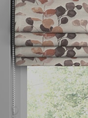 Metallic Bronze Floral Jacquard Made to Measure Roman Blinds - Image 5 of 6