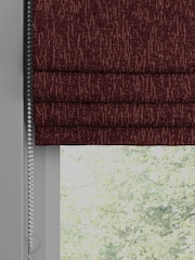 Wine Red Burgundy Heavyweight Chenille Made to Measure Roman Blind - Image 2 of 6