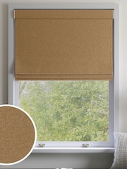 Dark Gold Cosy Chenille Made to Measure Roman Blinds - Image 1 of 6