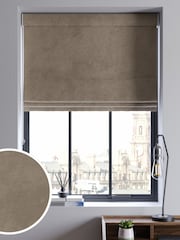Natural Soft Touch Chenille Made to Measure Roman Blind - Image 1 of 6