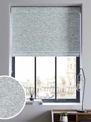 Blue Cosy Texture Made to Measure Roman Blind - Image 1 of 6