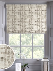Champagne Gold Lustre Jacquard Made to Measure Roman Blind - Image 1 of 6