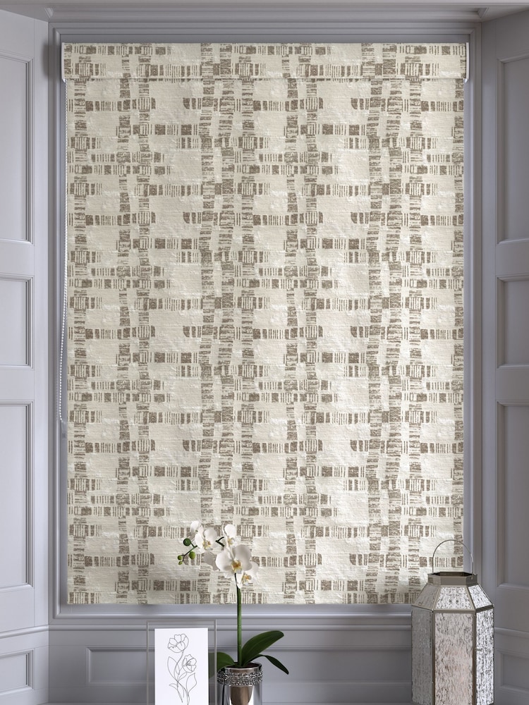Champagne Gold Lustre Jacquard Made to Measure Roman Blind - Image 2 of 6