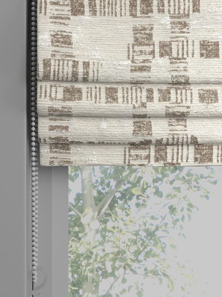 Champagne Gold Lustre Jacquard Made to Measure Roman Blind - Image 5 of 6