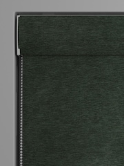 Green Soft Touch Chenille Made to Measure Roman Blind - Image 3 of 6