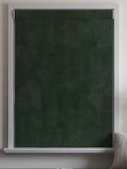 Green Soft Touch Chenille Made to Measure Roman Blind - Image 5 of 6