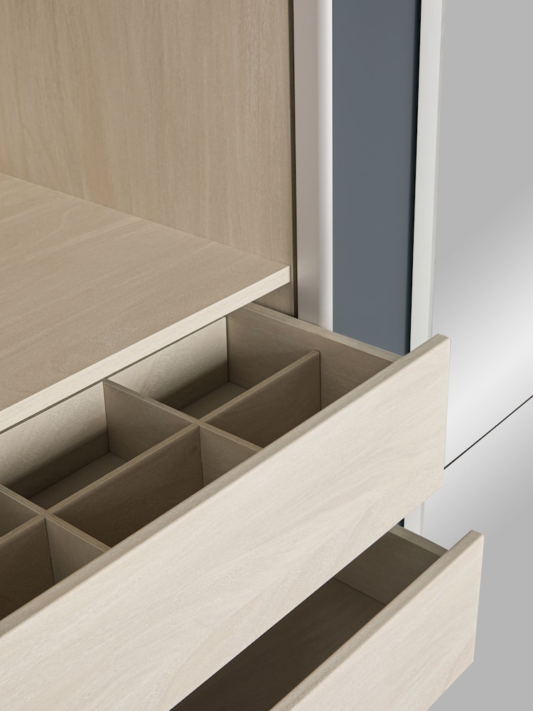 Mid Grey Sloane Glass 1.5m Sliding Semi Fitted Wardrobe - Image 12 of 12 Mid Grey Sloane Glass 1.5m Sliding Semi Fitted Wardrobe - Image 12 of 12