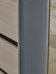Mid Grey Sloane Glass 1.5m Sliding Wardrobe - Image 6 of 6