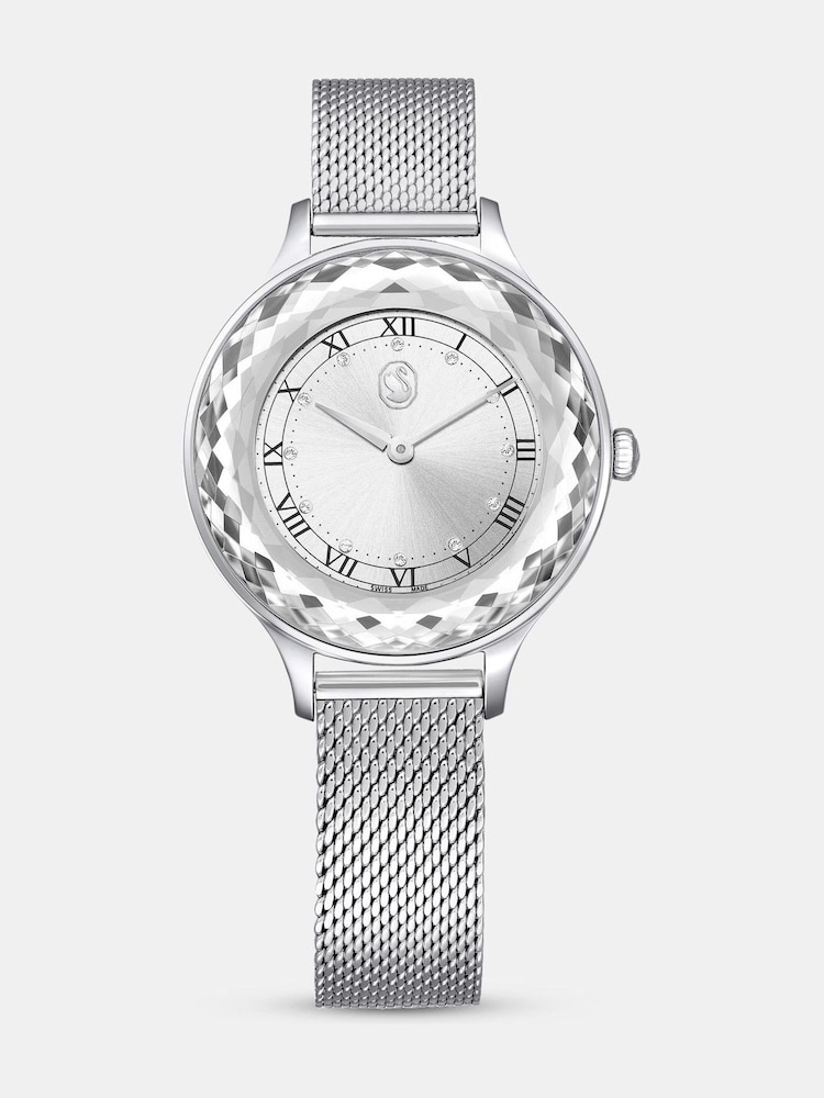 Swarovski Slate Grey Octea Nova Watch, Swiss Made, Metal bracelet, Silver tone, Stainless steel - Image 1 of 7
